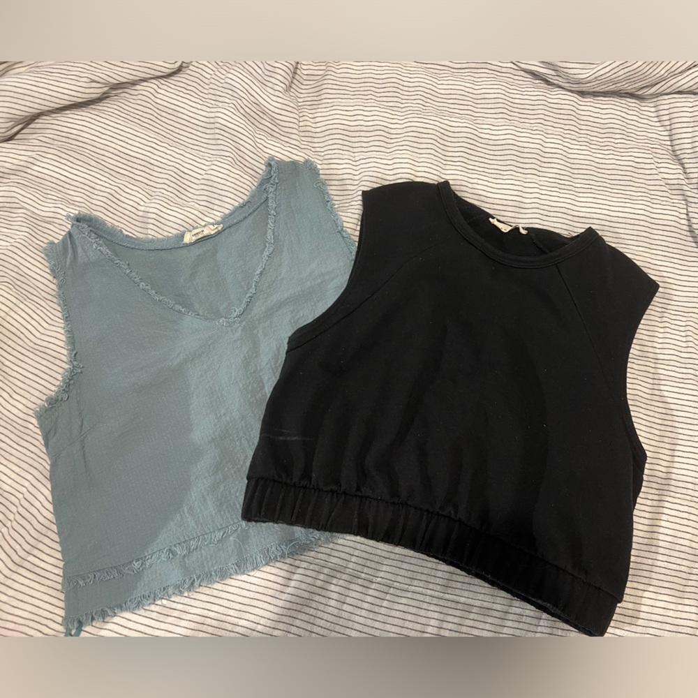 Two crop tank tops!! EUC. Both bought from boutiques and so cute!